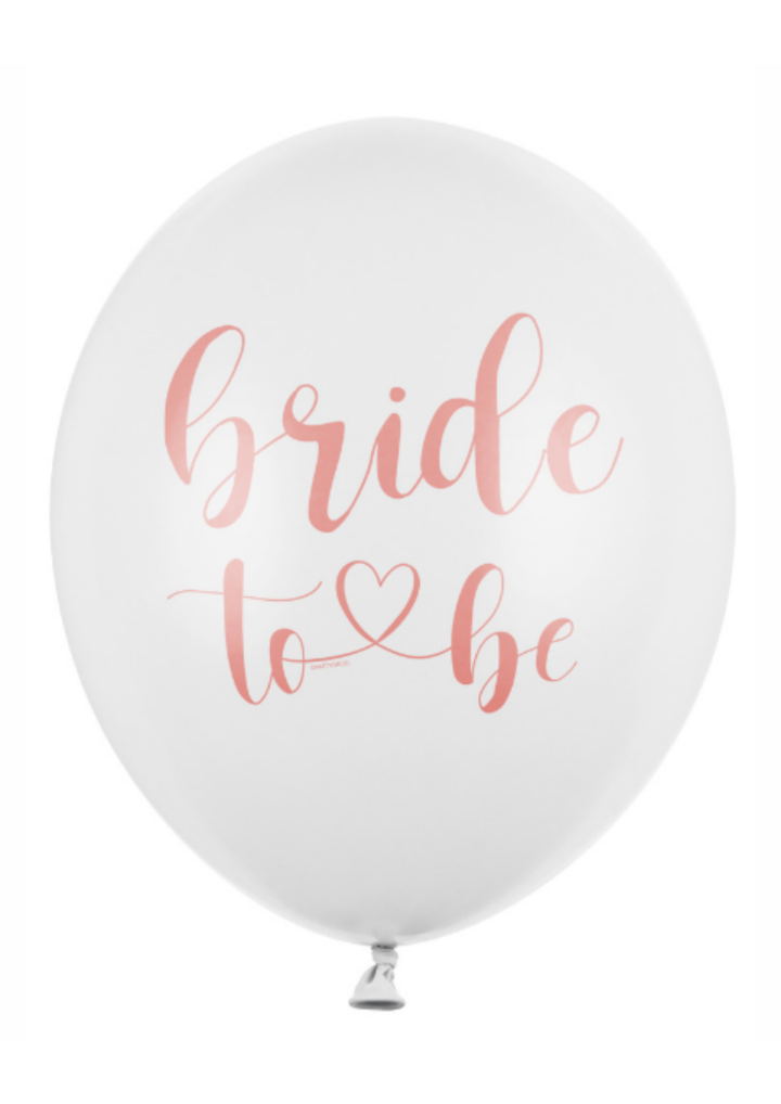 Balon lateksowy BRIDE TO BE biały